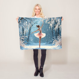 Cobertor De Velo Ballerina, brilhante dança da elegância da moda