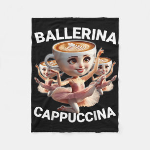 Cobertor De Velo Ballerina Cappuccina Meme Italiano Brainrot Divert
