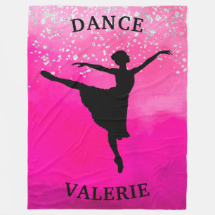 Cobertor De Velo Ballerina Dance Pink Ombre Sparkle