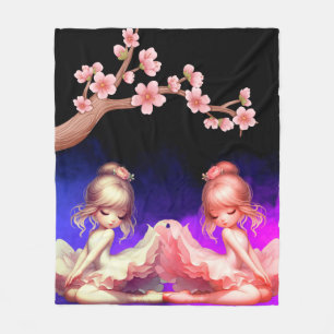 Cobertor De Velo Ballerina Dancers Fleece Blanket