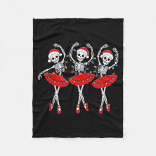 Cobertor De Velo Ballerina Esqueleto Ballet Dança Natal Mulheres Gi
