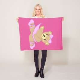 Cobertor De Velo Ballerina Teddy Bear