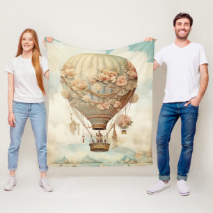 Cobertor De Velo Baloão de Rosa Rosa Pastel Teal Conto de Fadas Vit