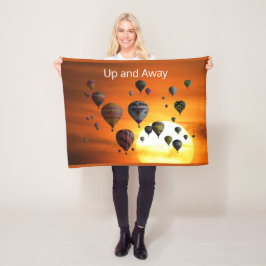 Cobertor De Velo Balões de ar quente em voo