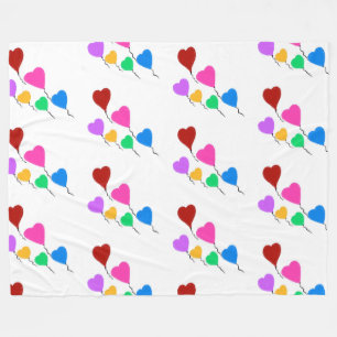 Cobertor De Velo Balões do Coração