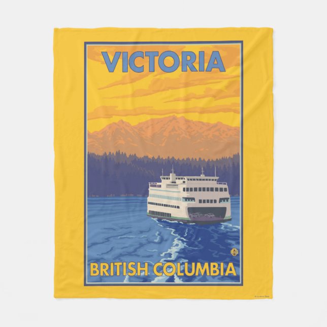 Cobertor De Velo Balsa e montanhas - Victoria, BC Canadá (Frente)