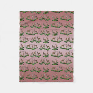 Cobertor De Velo Bambi Meadow Fleece Blanket (Mistura Rosa Dusta)