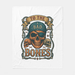 Cobertor De Velo Bandana de Caveira de Pirata Ossos Cruzados