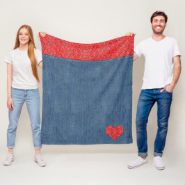 Cobertor De Velo Bandana Denim-Look