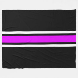 Cobertor De Velo Bandas Brancas Brilhantes, Rosa-Brilhante, Em Pret