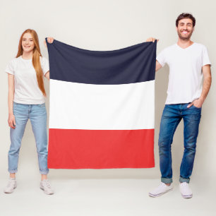 Cobertor De Velo Bandas brancas e vermelhas azuis riscadas