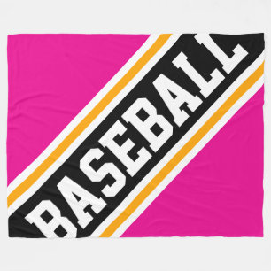 Cobertor De Velo Bandas Legal, , cor-de-rosa, com Diversão BASEBALL