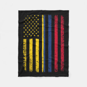 Cobertor De Velo Bandeira 4 De Julho EUA Bandeira Colombiana 