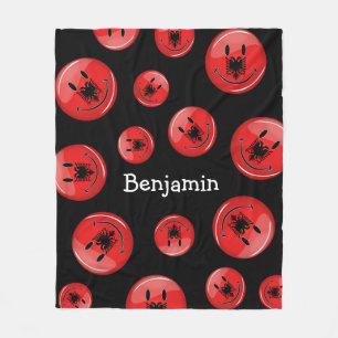 Cobertor De Velo Bandeira albanesa de sorriso