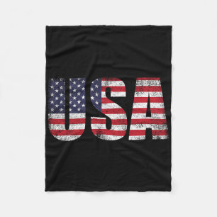 Cobertor De Velo Bandeira Americana 4º De Julho Homens Patrióticos 