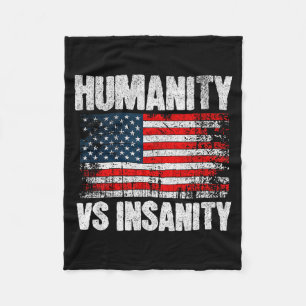 Cobertor De Velo Bandeira Americana Aflita Humanidade Versus Insani