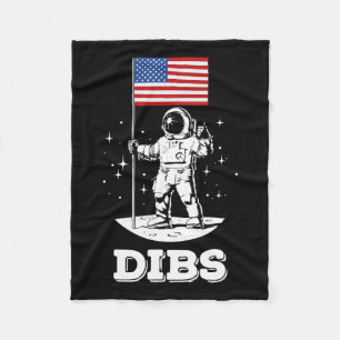 Cobertor De Velo Bandeira Americana Astronauta Espaço 4 De Julho Am
