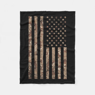 Cobertor De Velo Bandeira Americana Camuflada Militar 4 De Julho Am