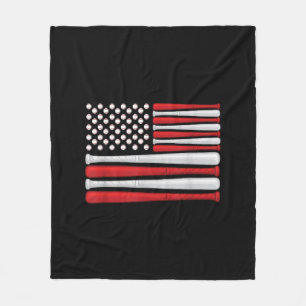 Cobertor De Velo Bandeira Americana Clássica de Basebol - Baseball
