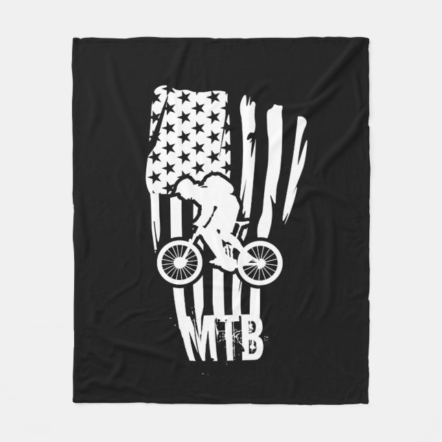 Cobertor De Velo Bandeira Americana De Bicicleta De Montanha Patrió (Frente)