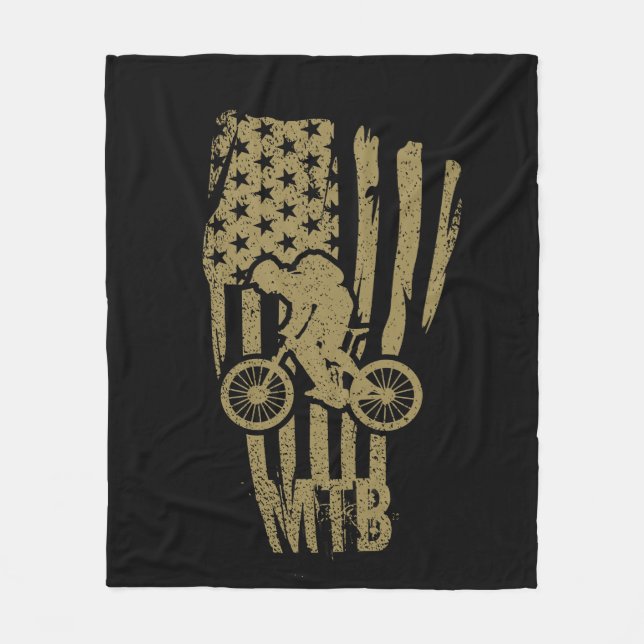 Cobertor De Velo Bandeira Americana De Bicicleta De Montanha Patrió (Frente)