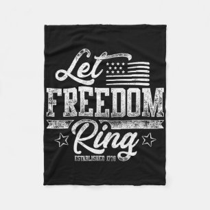 Cobertor De Velo Bandeira Americana Deixa A Liberdade Andar 4 De Ju