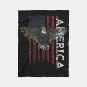 Cobertor De Velo Bandeira Americana Distress Vintage Bandeiras EUA 