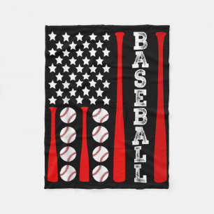 Cobertor De Velo Bandeira Americana Patriótica de Baseball - Base d