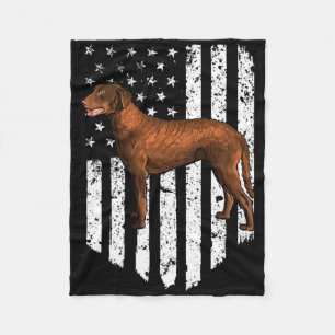 Cobertor De Velo Bandeira Americana Preto e Branco Retriever de Cab