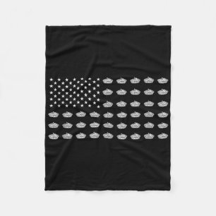 Cobertor De Velo Bandeira Americana Torta de Maçã EUA Patriotismo P