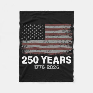 Cobertor De Velo Bandeira Americana Vintage 250 Anos 1776-2026 250º