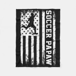 Cobertor De Velo Bandeira Americana Vintage do Papaw de Futebol