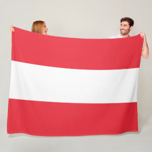 Cobertor De Velo Bandeira austríaca (Áustria) Fleece Blanket