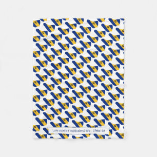 Cobertor De Velo Bandeira Barbados AMOR COBRIR SIN cristão