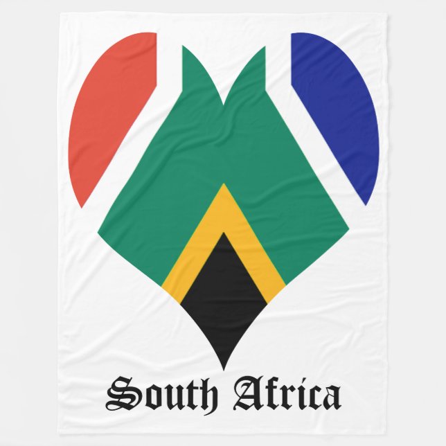 Cobertor De Velo Bandeira da África do Sul - Bokke (Frente)