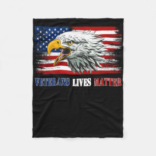 Cobertor De Velo Bandeira da Águia Americana Veterana Idosa Mal-Hum