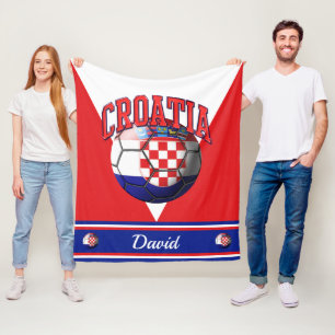 Cobertor De Velo Bandeira da Croácia Nome