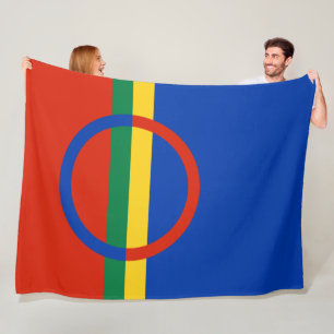 Cobertor De Velo Bandeira da Lapónia (Natal) (Sami) (Laplander)