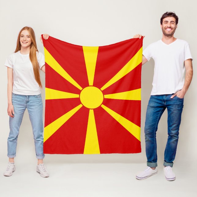 Cobertor De Velo Bandeira da Macedônia do Norte (In Situ)