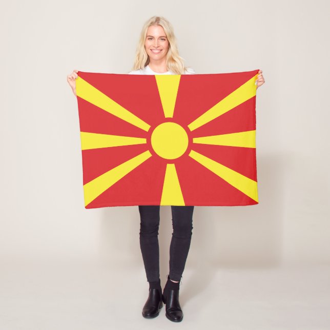 Cobertor De Velo Bandeira da Macedônia do Norte (In Situ)