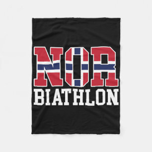 Cobertor De Velo Bandeira da Noruega Biathlonista - Norueguês E Bia