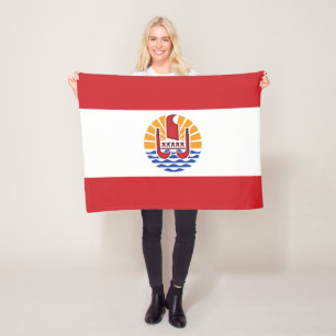 Cobertor De Velo Bandeira da Polinésia Francesa