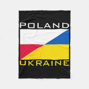 Cobertor De Velo Bandeira da Polônia Ucrânia Apoio Amizade Vizinho