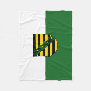 Cobertor De Velo Bandeira da Saxónia Fleece Blanket