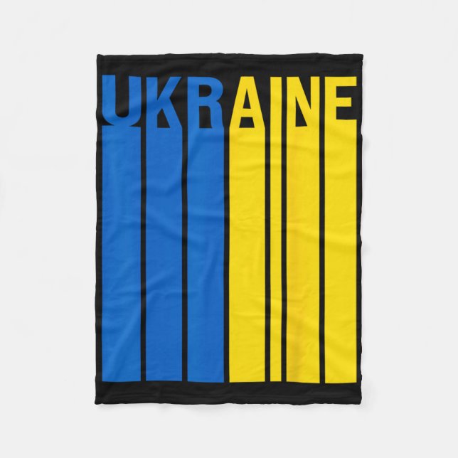 Cobertor De Velo Bandeira da Ucrânia 3  (Frente)