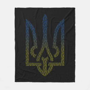 Cobertor De Velo Bandeira Da Ucrânia E Tridente Ucraniano