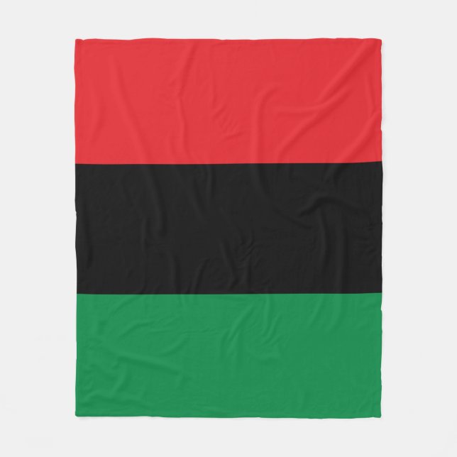 Cobertor De Velo Bandeira da UNIA Pan-Africana (Frente)