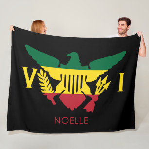 Cobertor De Velo Bandeira das Ilhas Virgens Americanas, Vermelho Ra
