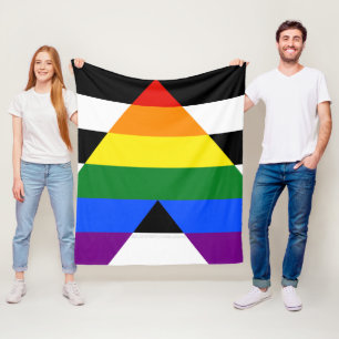 Cobertor De Velo Bandeira de aliado straight da SlipperyJoe's lisa