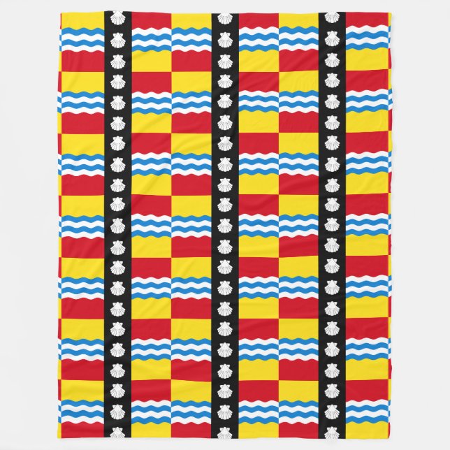 Cobertor De Velo Bandeira de Bedfordshire Fleece Blanket (Frente)